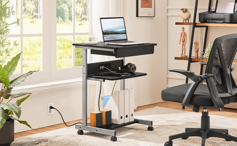Topeakmart Mobile Laptop Desk Compact Computer Table on