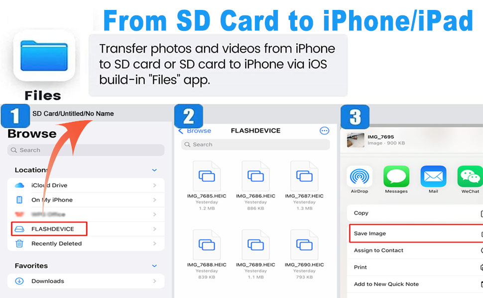 [Apple MFi Certified] Lightning to SD Card Camera Reader