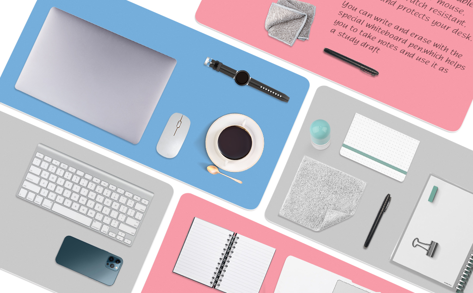 AWELUX Dry Erase Mouse Pad Writable Erasable Large Desk Pad PVC