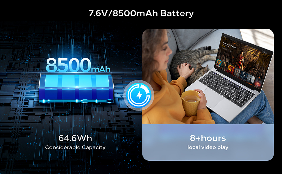 Laptop 15.6 inch, Windows 11 Ordinateur Portable, Celeron