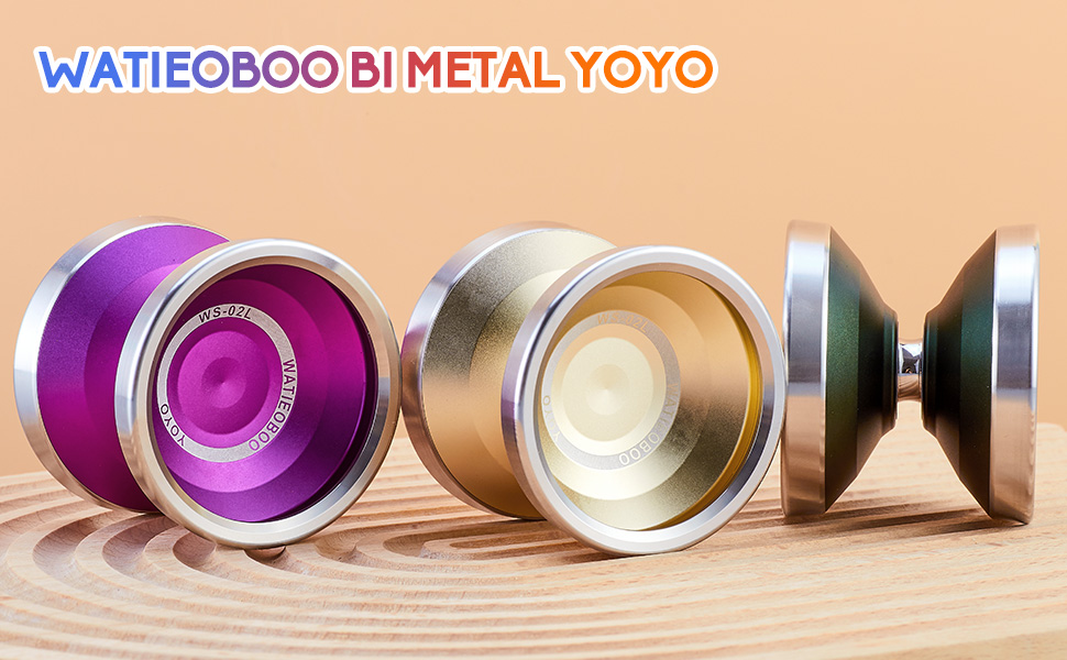 WATIEOBOO Professional Bi Metal Yoyo,Unresponsive Yoyo for