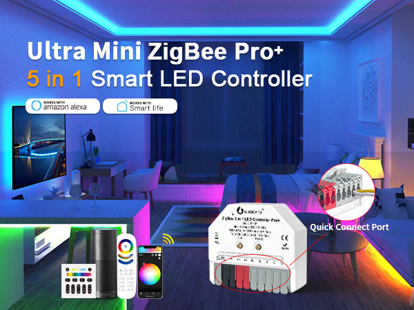 Pob mini ブルー Amazon.com: GLEDOPTO ZigBee 3.0 Pro Mini LED Strip