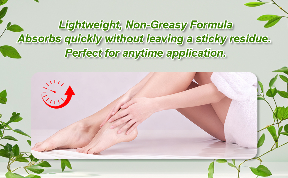 deep hydration that softens and smooths dry, rough skin on your feet.