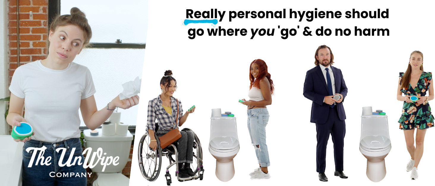 The UnWipe Textured, Portable, SepticSafe Tush Cleaning