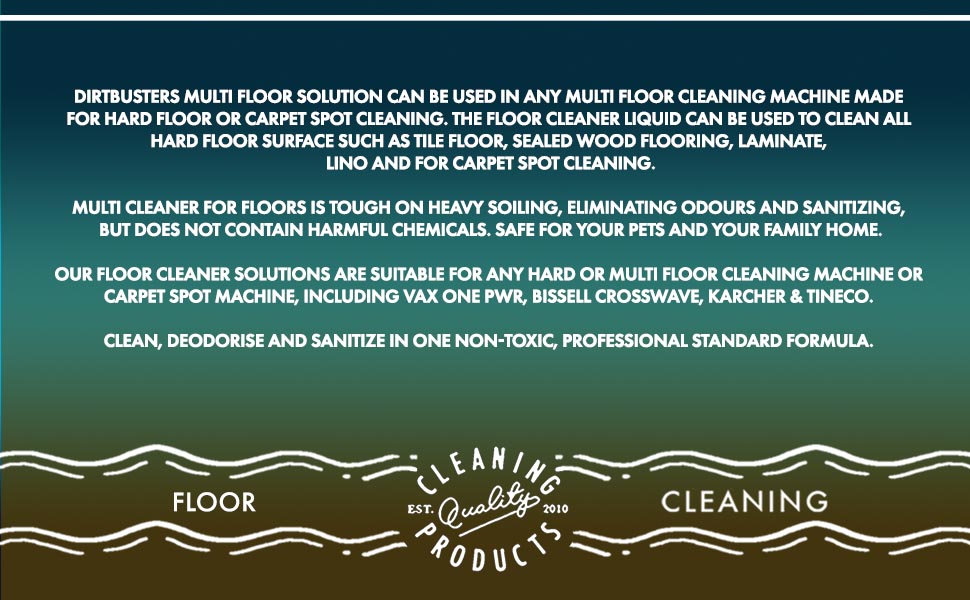 Dirtbusters Multi Floor Solution, Multi Surface Floor Cleaner Liquid