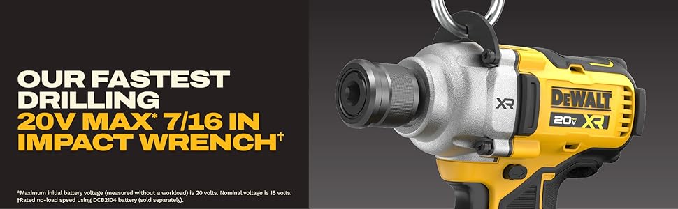 our fastest drilling 20v max 7/16 in impact wrench