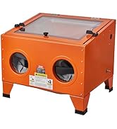 VEVOR 25 Gallon Sandblasting Cabinet, 40-120PSI Portable Benchtop Sand Blasting Cabinet, Heavy Du...