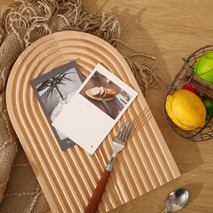 DELA DISCOUNT 98a14875-63cd-49f1-b075-8db27b6f4e19.__CR0,0,300,300_PT0_SX300_V1___ Decorative Wood Cutting Board, Wooden Board for Kitchen / Shelf / Home Decor (Sector)  