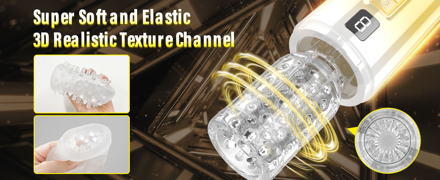 3D Textured Sleeve & Soft TPE Material