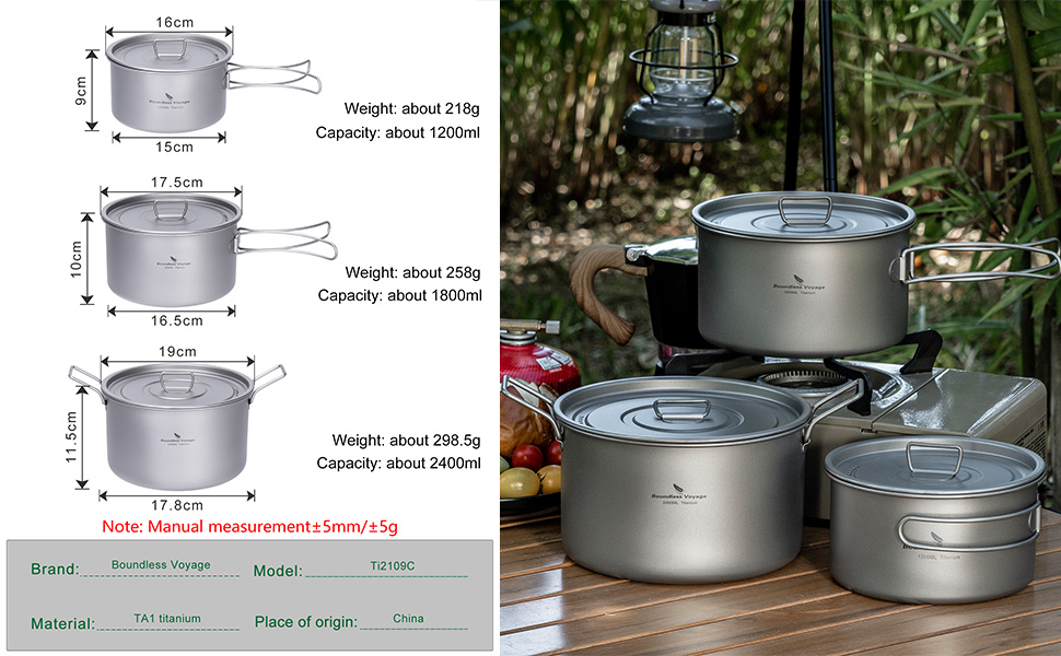 Portable Lightweight Outdoor Kitchen Cooking Kit Backpacking Hiking Picnic Fishing
