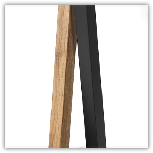 Eximus Bookshelf Speaker Floor Stand Oak Black Color