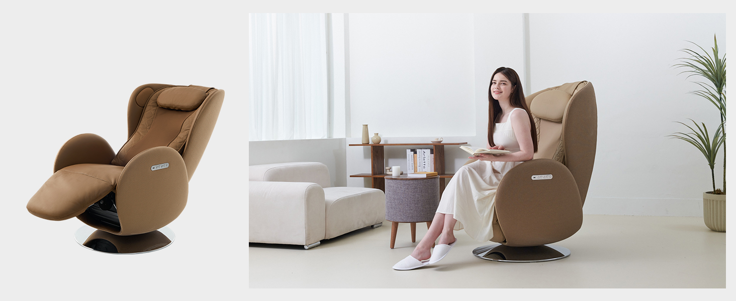 Nouhaus Luna Heated Massage Chair,Full Body Massaging Zero