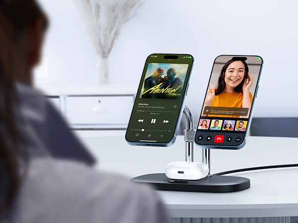 iPhone - でくさま専用　iphone xs2台 Amazon.co.jp: iPhone 17/16対応 ワイヤレス充電器 2台