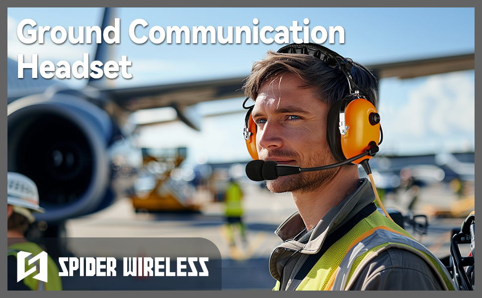 Aviation ground communication headset