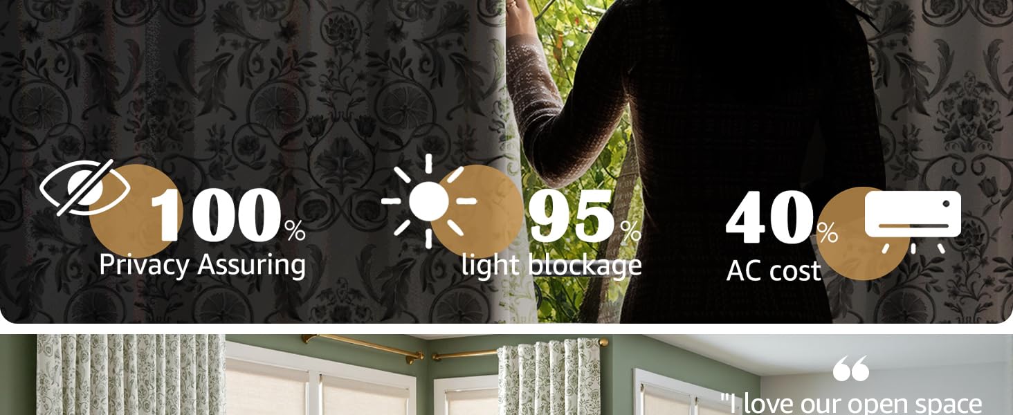 jinchan privacy curtains