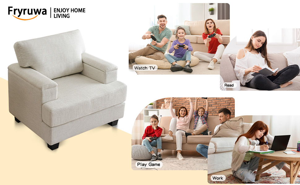 liuyefisher Oversized Living Room Chairs Set of