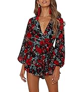 Amazon.com: AIMCOO Women's Summer Deep V-Neck Floral Print