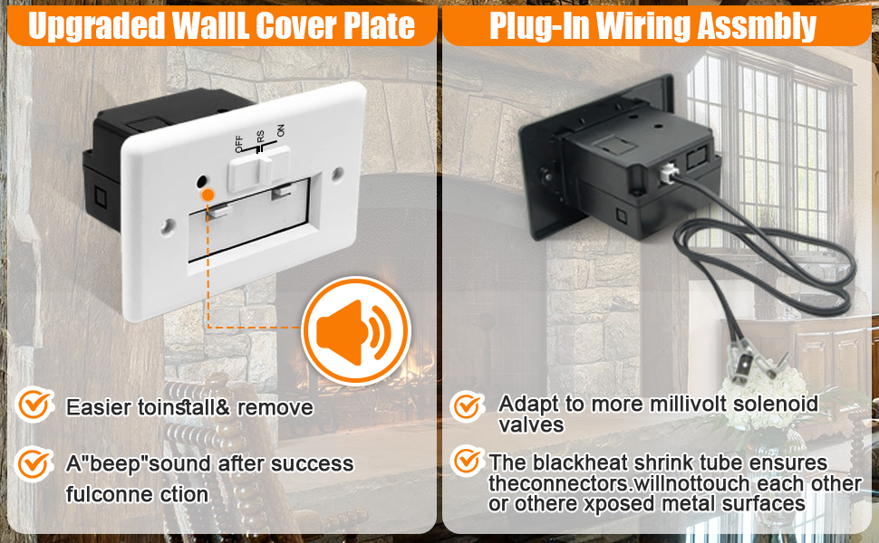 Upgrade Gas Fireplace Remote Control System Kit for