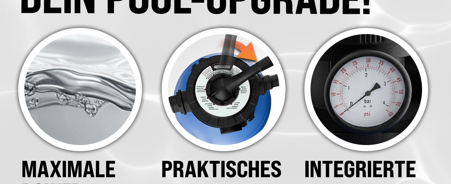 MONZANA® Sandfilteranlage Pool Selbstansaugend - Für professionellen Einsatz in großen Beckungen mit 10.200L/h Leistungs 98b37cf0 89e0 48aa Abce 322186a70126. CR0,0,1464,600 PT0 SX1464 V1