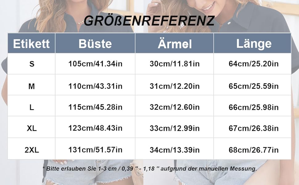 damen blusen kurzarm sommer baumwolle, damen hemd schwarz kurzarm