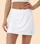BUBBLELIME 2 Styles 5" XXS-XL Women's UPF 50+ Adjustable Running Skort with Pockets Active Tennis...