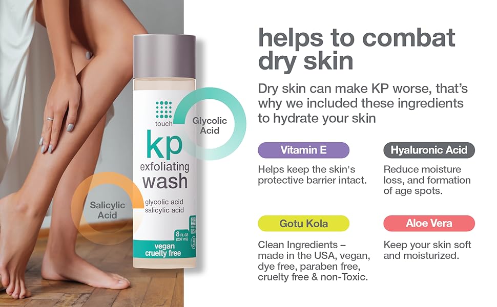 TOUCH Keratosis Pilaris Exfoliating Body Wash Cleanser
