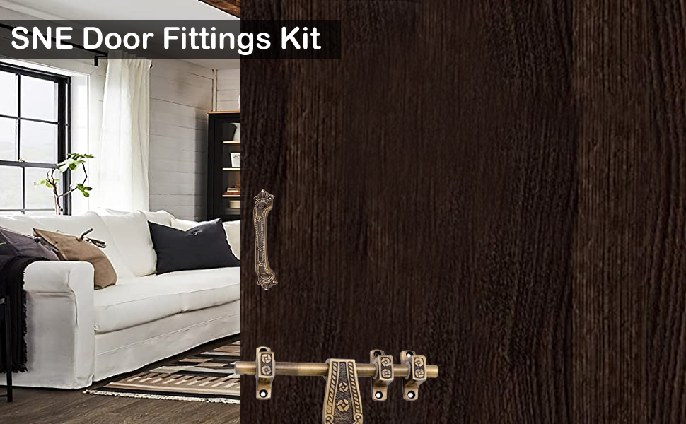 Antique Door Fittings Kit, Door Accessories Kit, Door Kit , SPN-RECPP