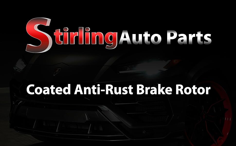 Stirling P31607G_G51211 Pair 2 FRONT Coated AntiRust