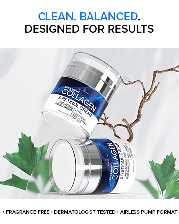 Fragrance free collagen retinol face cream moisturizer