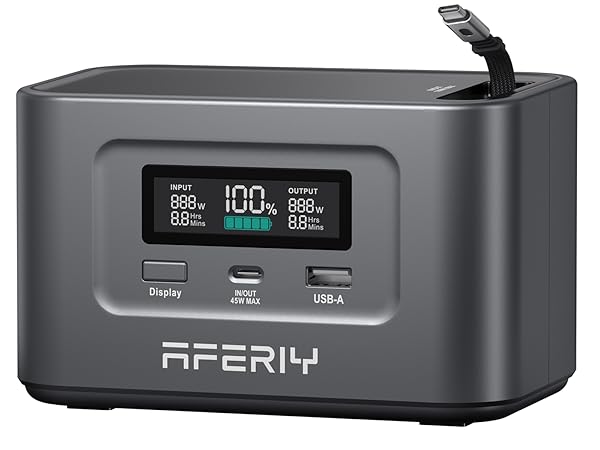 Amazon.co.jp: AFERIY 145W ポータブル電源 99.2Wh/31000mAh