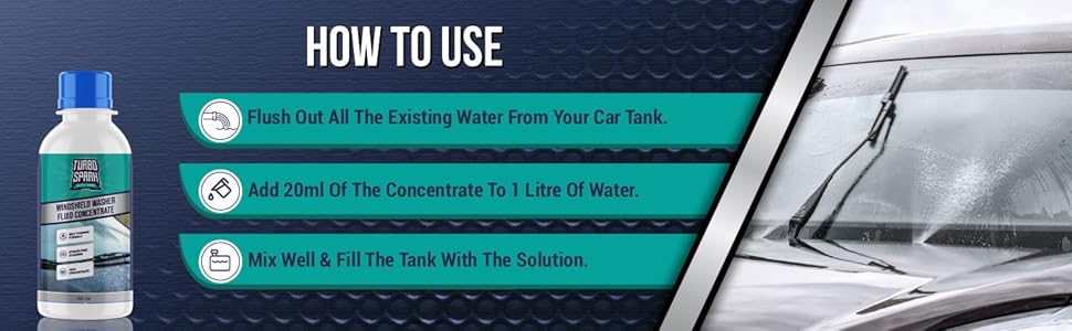 Turbo Spark Windshield Washer Concentrate 100ml