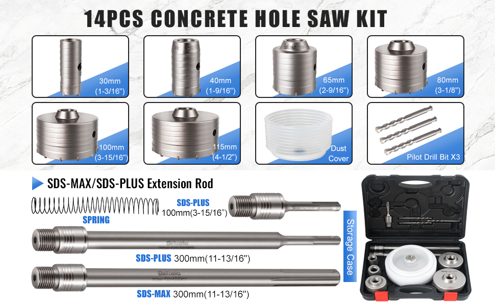 Concrete Hole Saw Kit