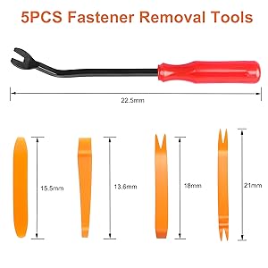 Flytuo 635Pcs Car Push Retainer Clips Kit with Auto Fasteners Assortment