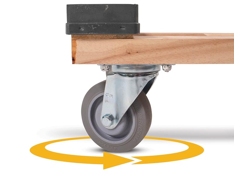360 degree wheel on moving dolly