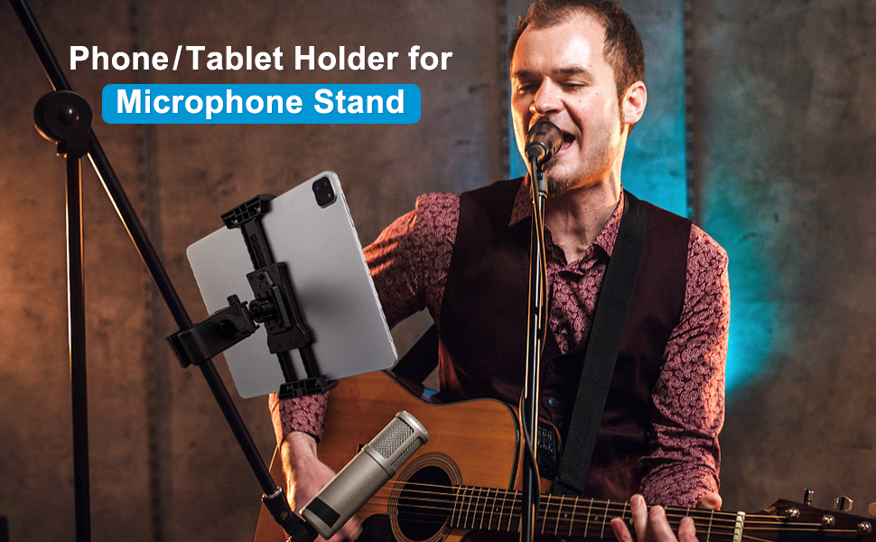 Tablet Holder for Microphone Stand