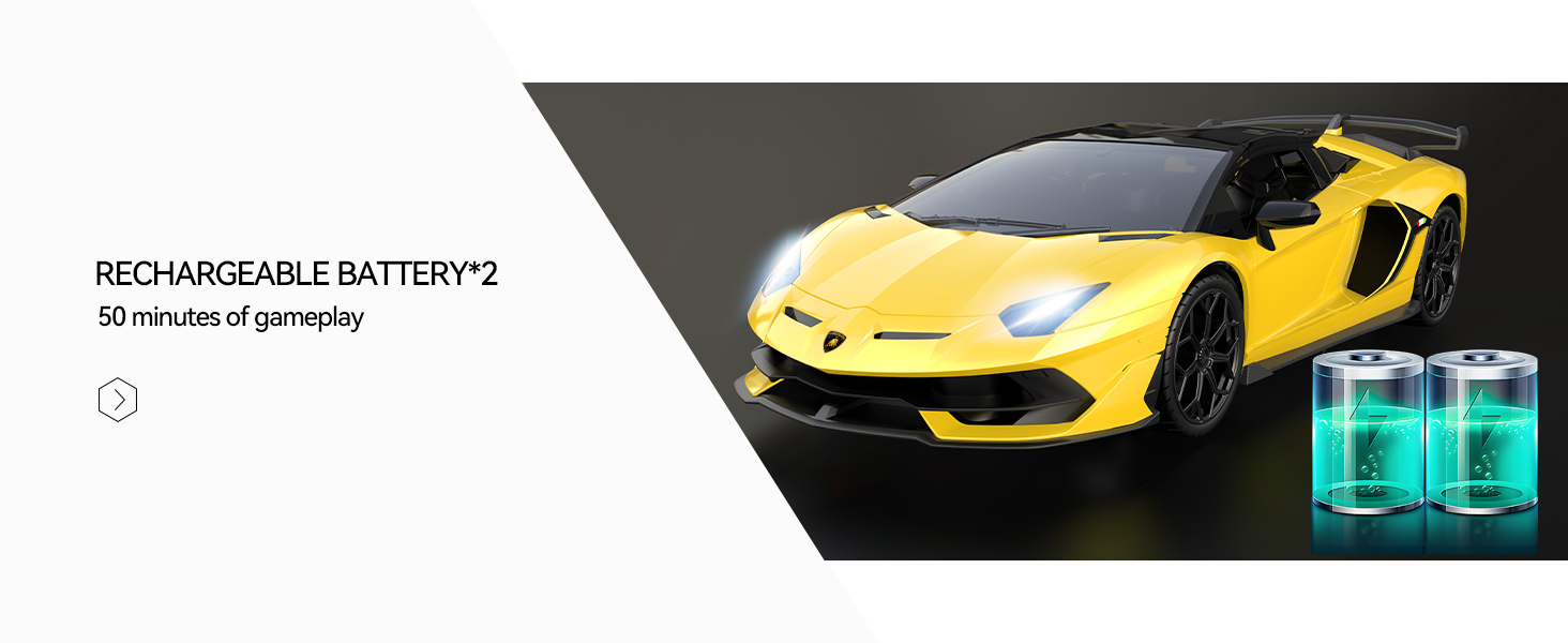 Two rechargeable batteries for extra long life