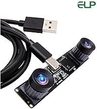 Amazon.com: ELP 4MP Dual Lens USB Webcam - High Speed 1080P