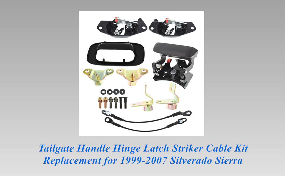 GXYWADY Tailgate Handle Hinge Latch Striker