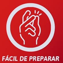 Logotipo circular rojo con una mano estilizada haciendo un gesto de pellizco, con el texto «FÁCIL DE