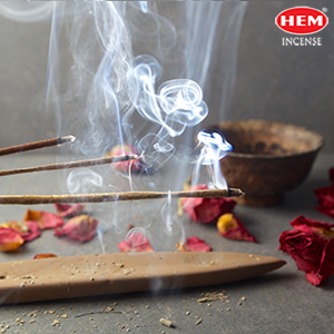 Hem incense sticks burning