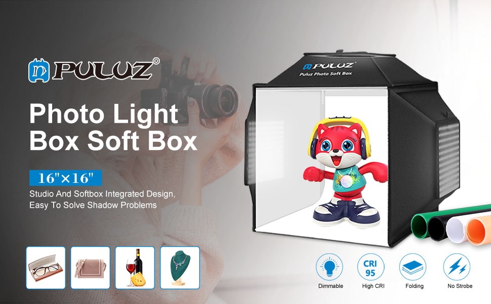 Photo Soft Lightbox,PULUZ Photo Lightbox 40cm Protable Studio Light