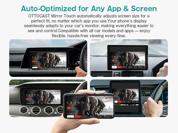 Amazon.com: OTTOCAST Mirror Touch Wireless CarPlay Adapter
