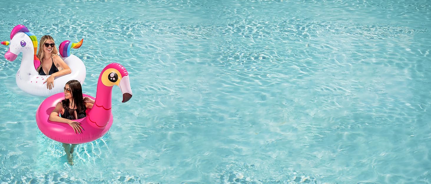 Sloosh Unicorn Flamingo 2 Packs Pool Floats