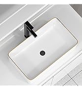 Vessel Sink Rectangular For Bathroom - Fulorni 24