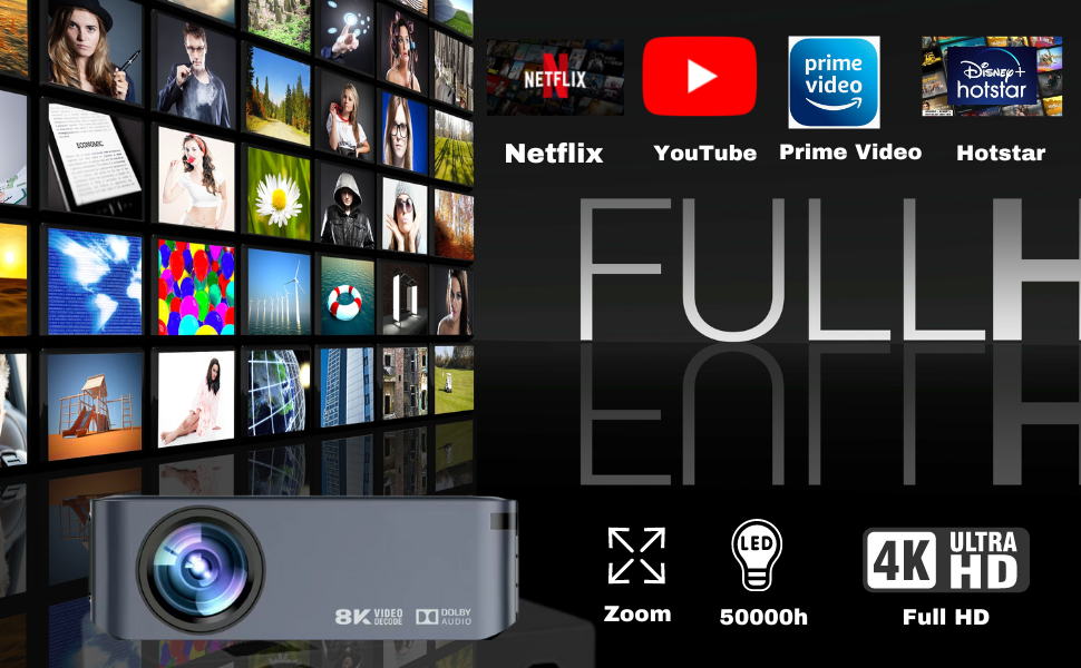 SPN-BFCC X1 Voice Control Remote Full HD Projector