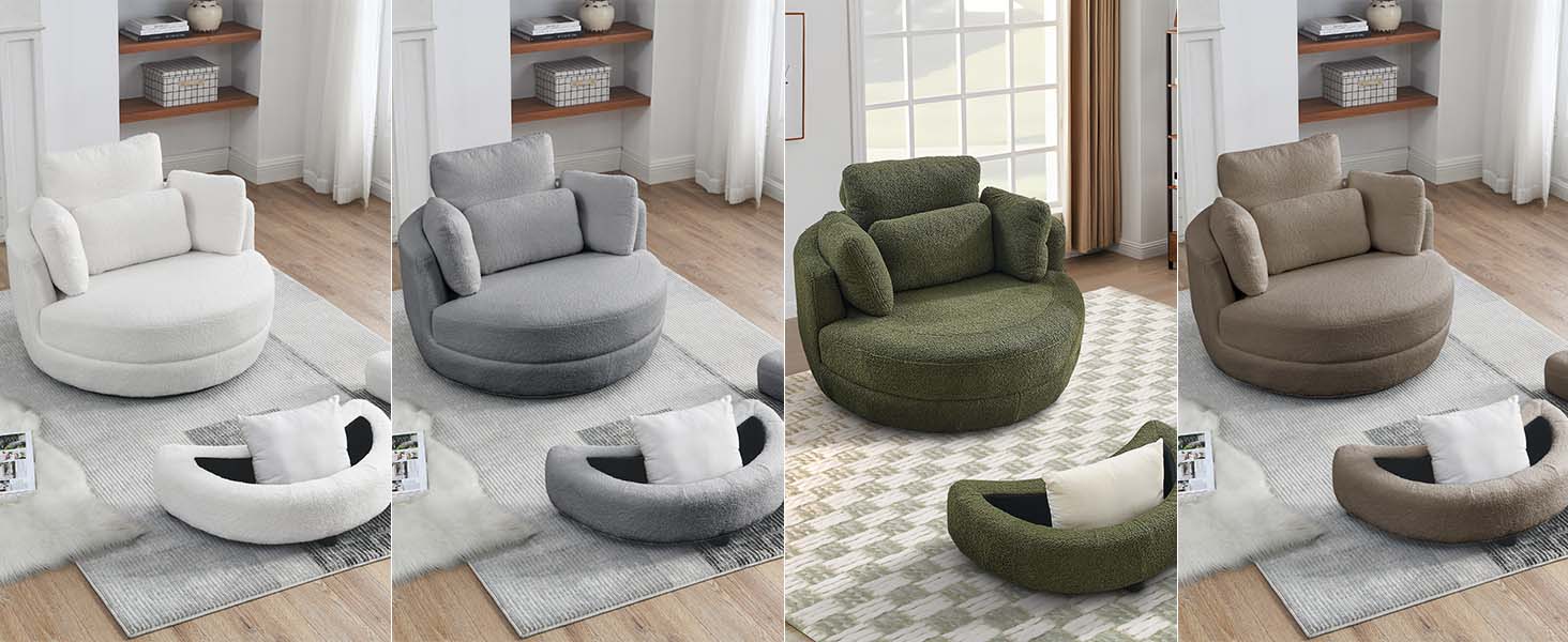 swivel barrel chair
