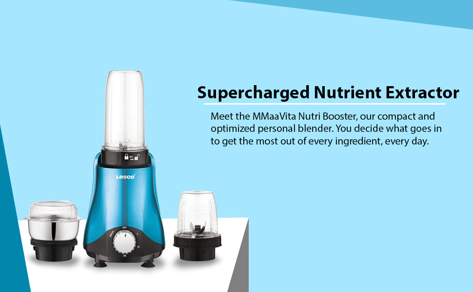 Nutribooster blue mixer grinder