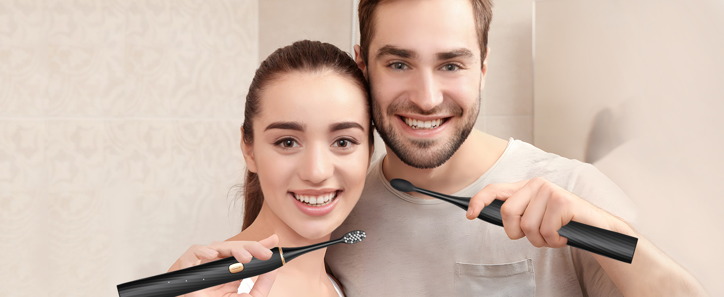 Electric Toothbrush Set with 8 Brush Heads