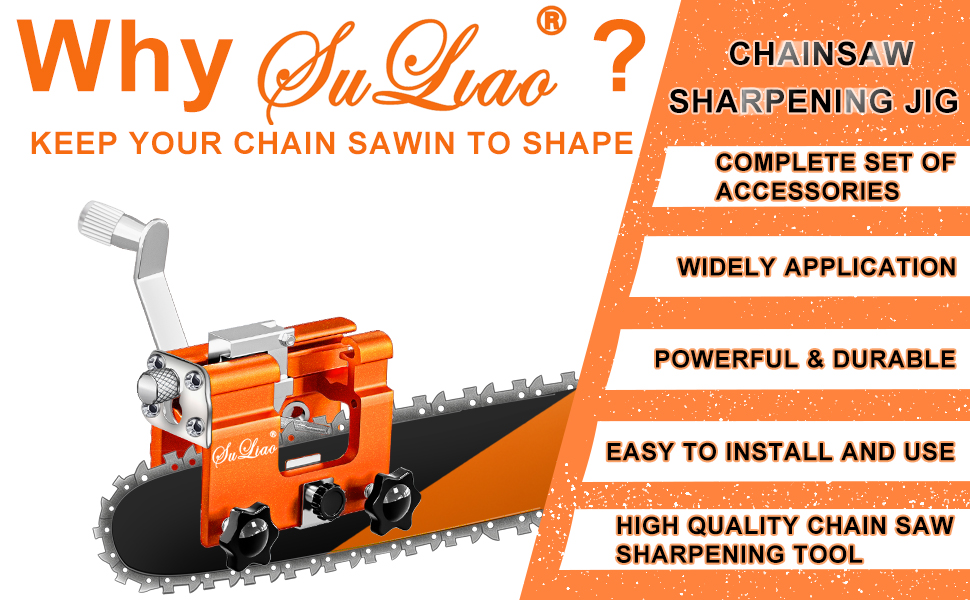 Chain Saw Sharpening Jig, Chain Saw Sharpener Tool with