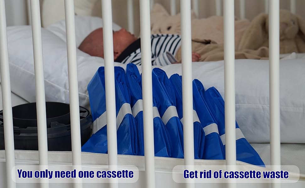 Biomedintech 8Pack Nappy Bin Refill Bags compatible with Tommee Tippee